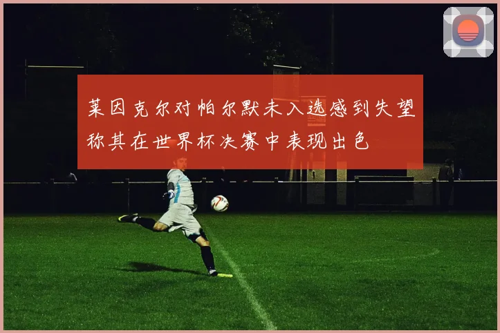 莱因克尔对帕尔默未入选感到失望称其在世界杯决赛中表现出色